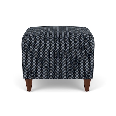 Lesro Siena Lounge Reception 1 Seat Bench, Walnut, RS Night Sky Upholstery SN1001
